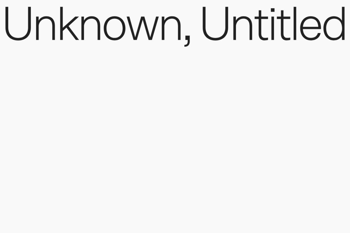 Unknown Untitled